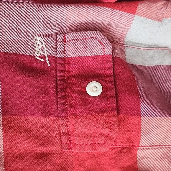 Harley Davidson Long Sleeve Red Flannel Women's Medium - Picture 3 of 13